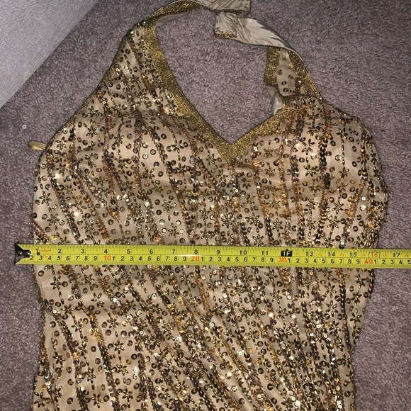 BLACK FRIDAY SALE 🖤100% Silk Vintage Jas Jas New York Beaded Halter Neck Dress - Picture 8 of 15